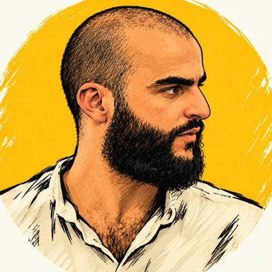 Illustrated portrait of Norik Khachatryan
